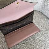 Louis Vuitton Pouch Purse Brown Louis Vuitton Rose Ballerine Monogram Canvas Josephine Wallet -Knockoff
