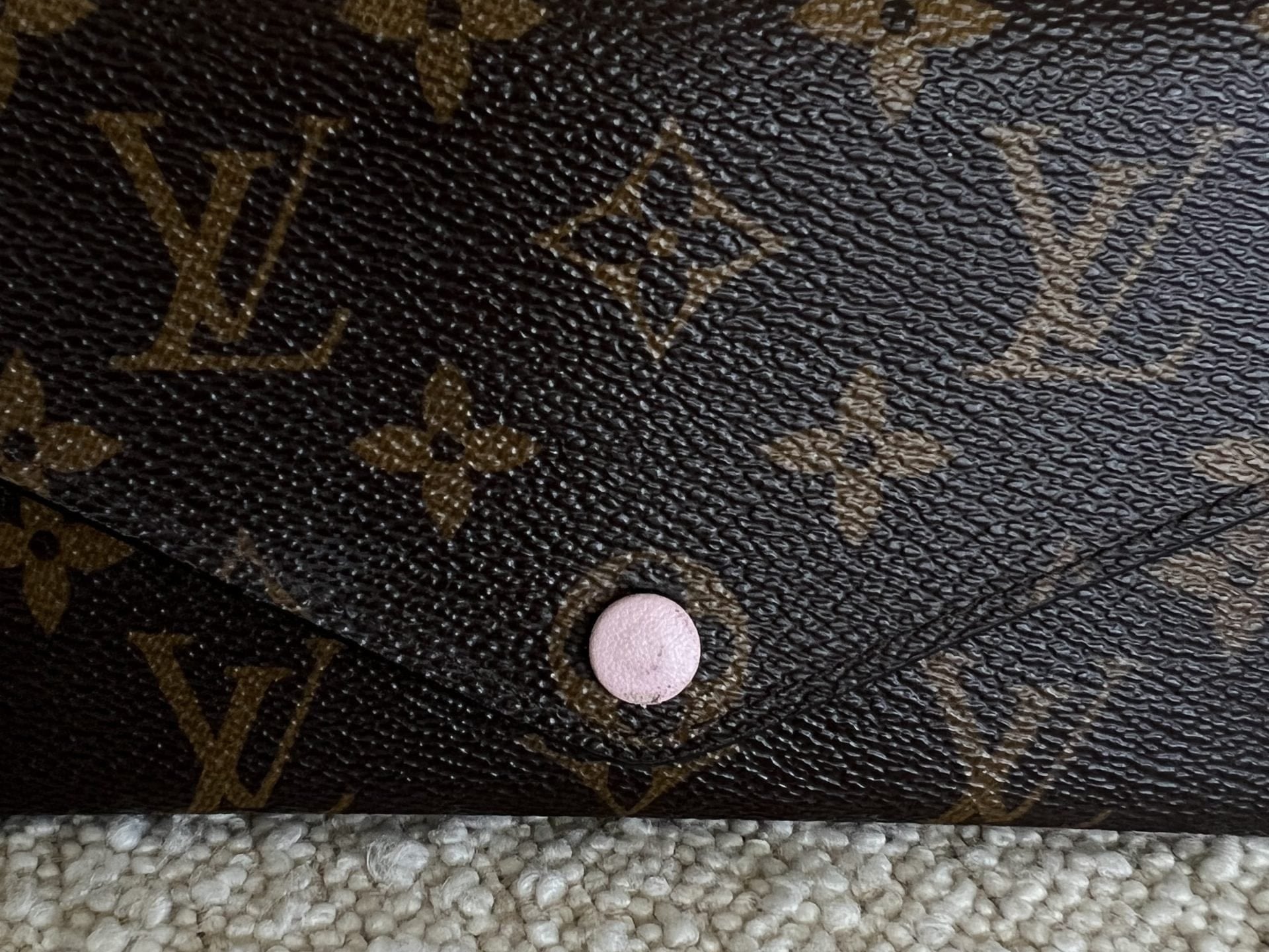 Louis Vuitton Pouch Purse Brown Louis Vuitton Rose Ballerine Monogram Canvas Josephine Wallet -Knockoff
