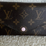 Louis Vuitton Pouch Purse Brown Louis Vuitton Rose Ballerine Monogram Canvas Josephine Wallet -Knockoff
