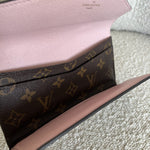 Louis Vuitton Pouch Purse Brown Louis Vuitton Rose Ballerine Monogram Canvas Josephine Wallet -Knockoff
