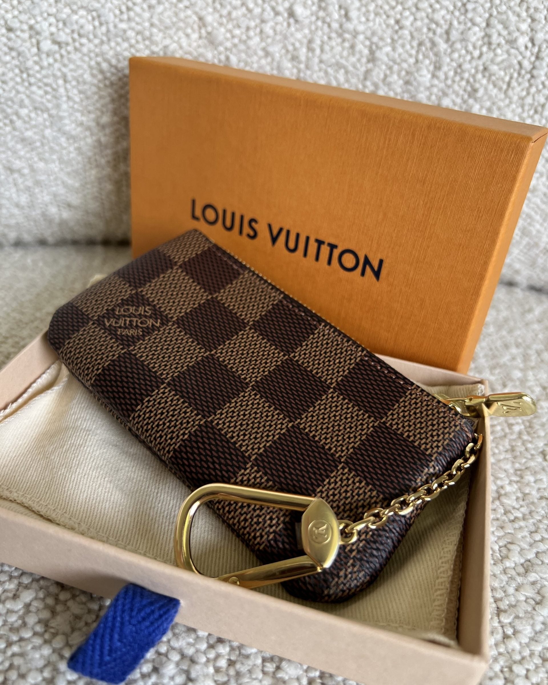 Louis Vuitton Pouch Purse Louis Vuitton  Damier Ebene Zipped Coin Purse -Knockoff
