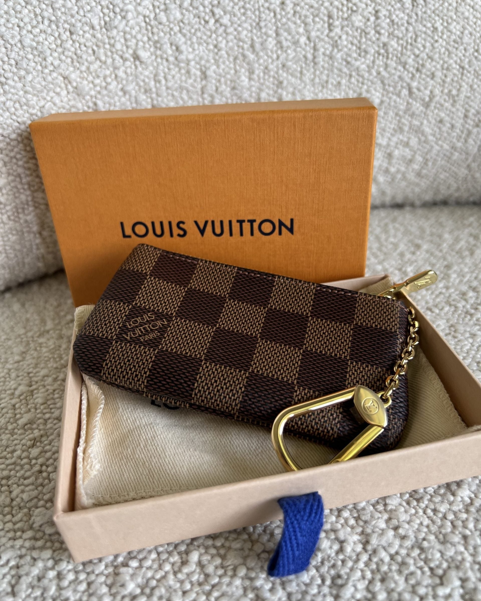 Louis Vuitton Pouch Purse Louis Vuitton  Damier Ebene Zipped Coin Purse -Knockoff
