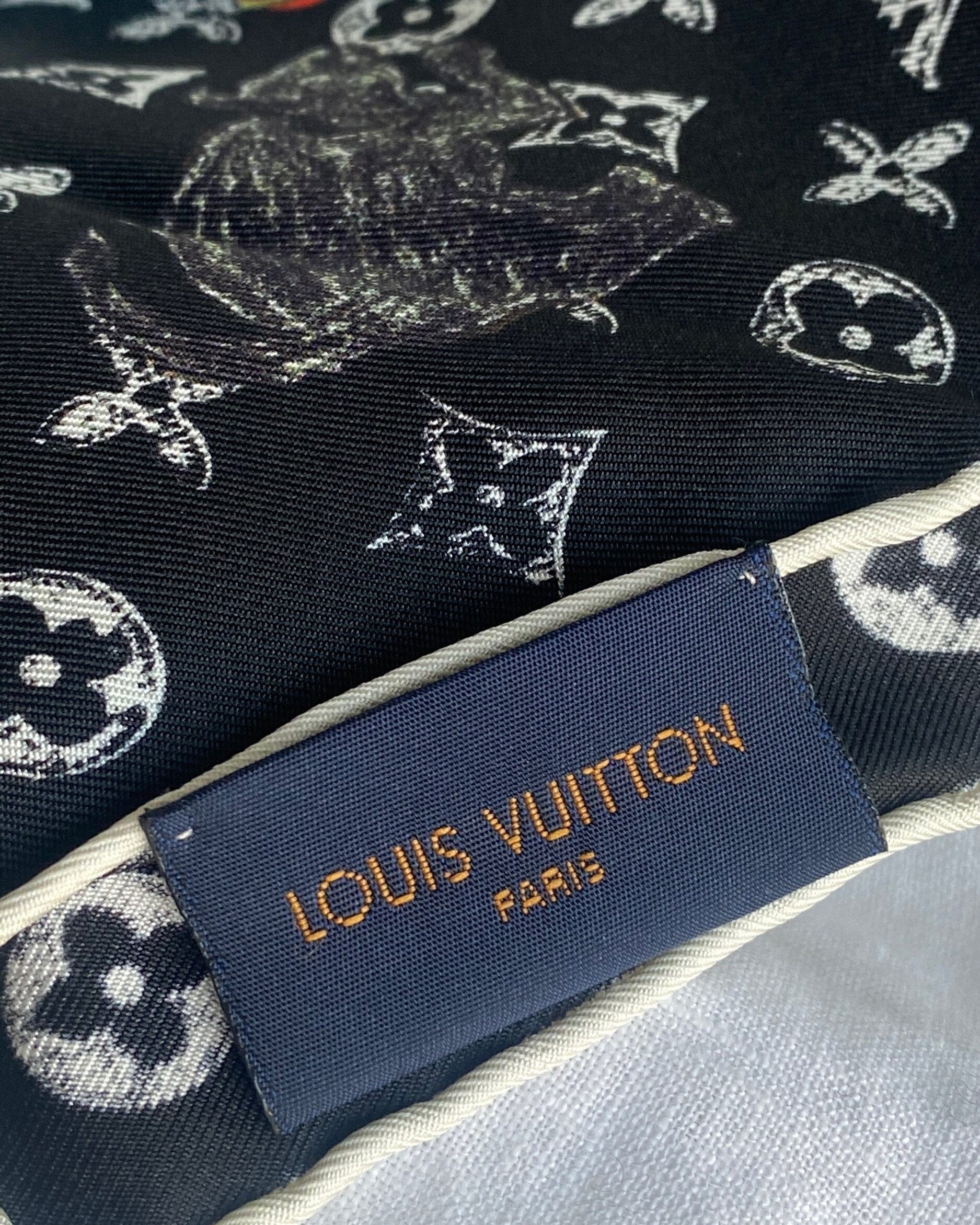 Louis Vuitton Shawl Black Louis Vuitton Double Face Shawl -Knockoff
