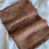 Louis Vuitton Shawl Brown Louis Vuitton Monogram Shawl Cappuccino (M75872) -Knockoff
