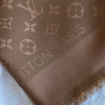 Louis Vuitton Shawl Brown Louis Vuitton Monogram Shawl Cappuccino (M75872) -Knockoff
