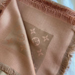 Louis Vuitton Shawl Brown Louis Vuitton Monogram Shawl Cappuccino (M75872) -Knockoff
