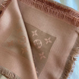 Louis Vuitton Shawl Brown Louis Vuitton Monogram Shawl Cappuccino (M75872) -Knockoff
