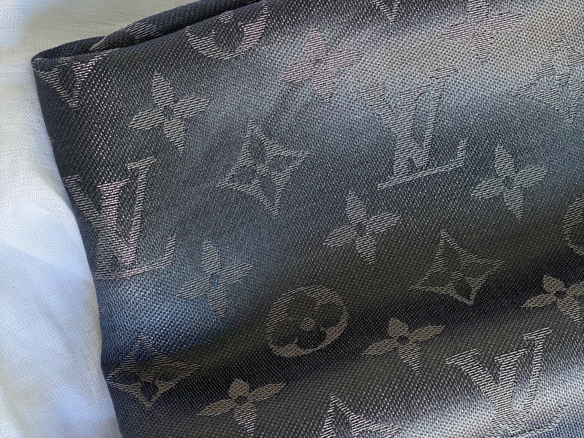 Louis Vuitton Shawl Grey Monogram Shine Shawl Charcoal Grey (M75120) -Knockoff
