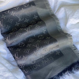 Louis Vuitton Shawl Grey Monogram Shine Shawl Charcoal Grey (M75120) -Knockoff
