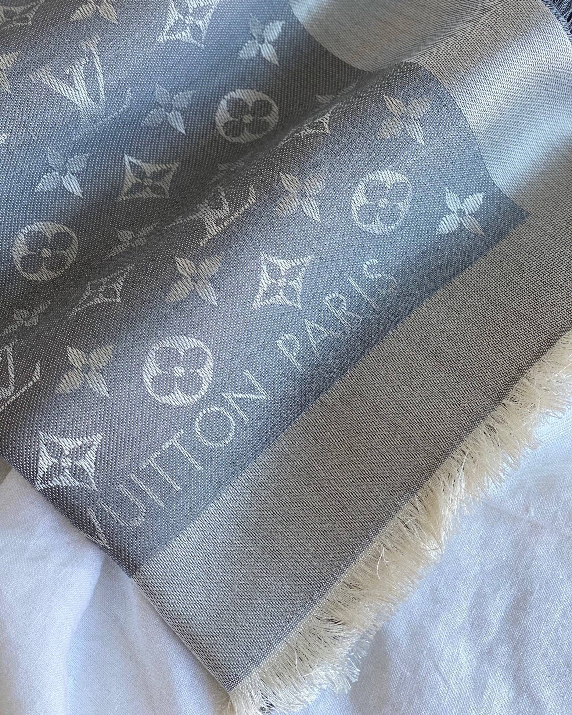 Louis Vuitton Shawl Louis Vuitton Monogram Shawl Pearl Grey (M70804) -Knockoff
