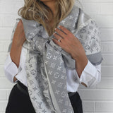 Louis Vuitton Shawl Louis Vuitton Monogram Shawl Pearl Grey (M70804) -Knockoff
