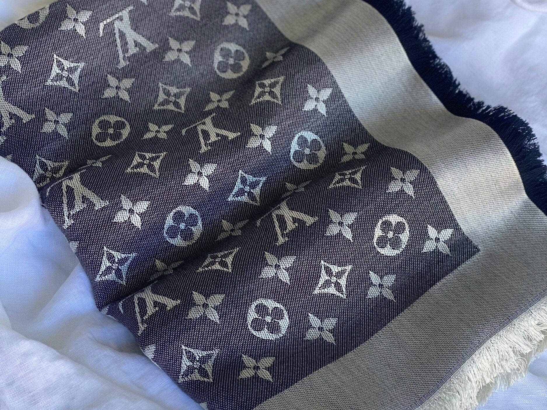 Louis Vuitton Shawl MONOGRAM DENIM SHAWL BLACK (M71378) -Knockoff
