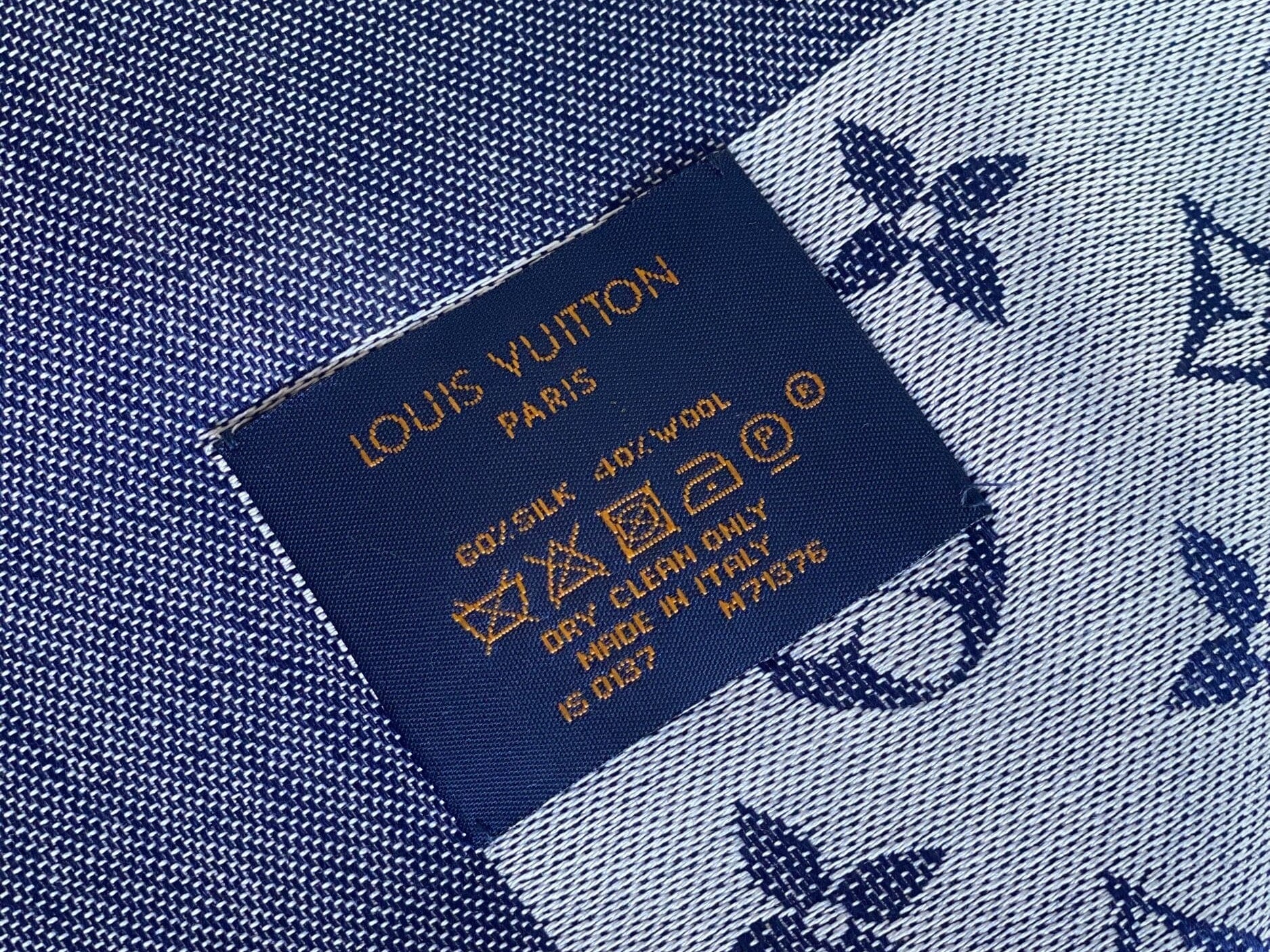 Louis Vuitton Shawl MONOGRAM DENIM SHAWL BLUE (M71376) -Knockoff
