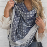 Louis Vuitton Shawl MONOGRAM DENIM SHAWL BLUE (M71376) -Knockoff
