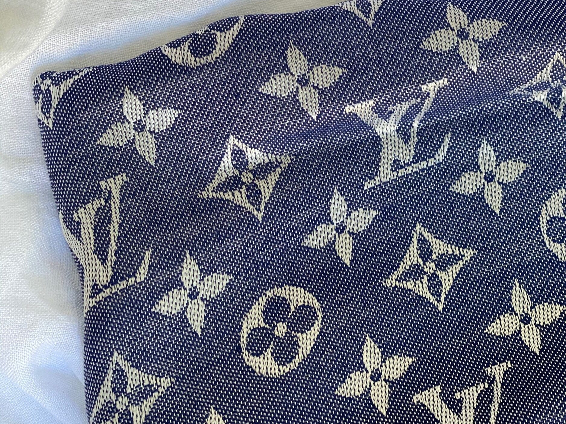 Louis Vuitton Shawl MONOGRAM DENIM SHAWL BLUE (M71376) -Knockoff
