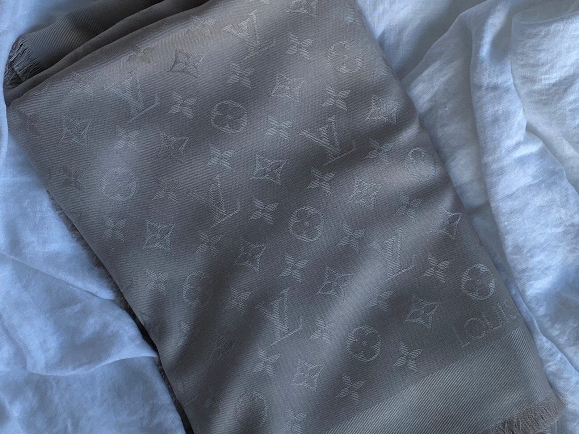 Louis Vuitton Shawl MONOGRAM SHAWL GREIGE (M71336) -Knockoff
