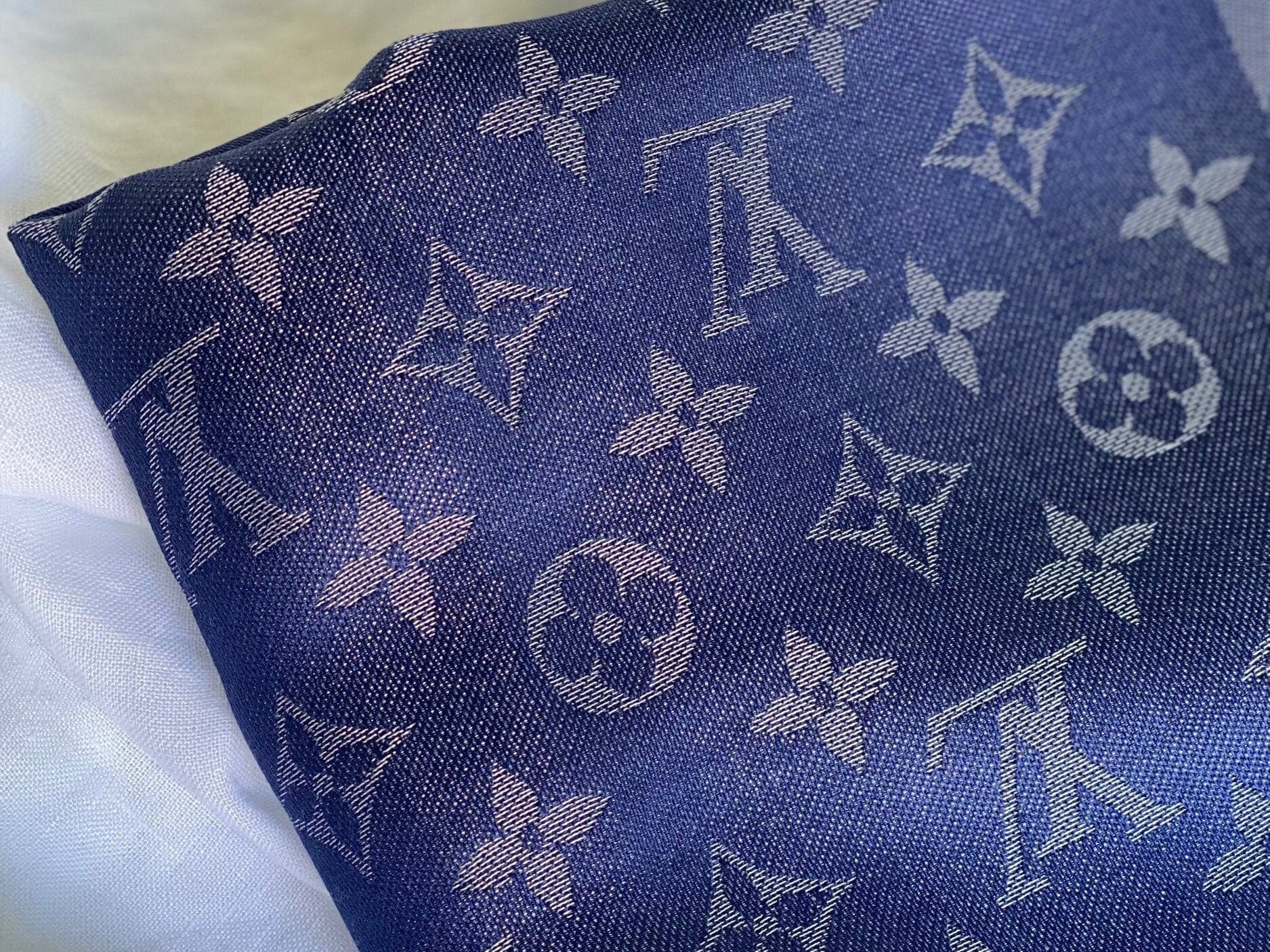 Louis Vuitton Shawl Monogram Shine Shawl Bleu Nuit (M73658) -Knockoff
