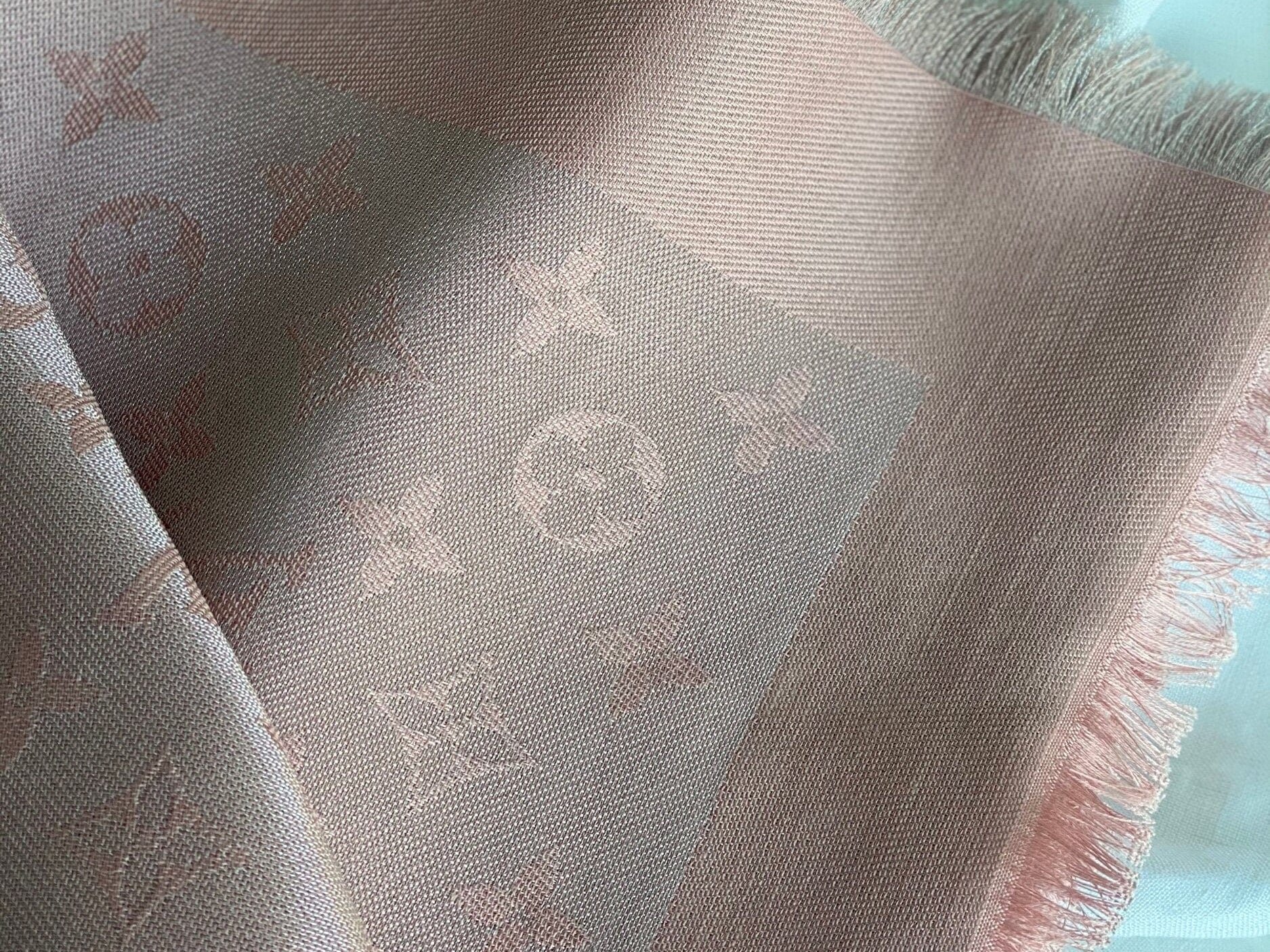 Louis Vuitton Shawl MONOGRAM SHINE SHAWL VELVET ROSE (M70805) -Knockoff
