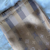 Louis Vuitton Shawl SO SHINE MONOGRAM SHAWL BEIGE (M76337) -Knockoff
