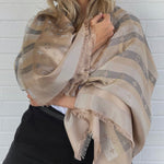 Louis Vuitton Shawl SO SHINE MONOGRAM SHAWL BEIGE (M76337) -Knockoff
