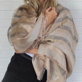 Louis Vuitton Shawl SO SHINE MONOGRAM SHAWL BEIGE (M76337) -Knockoff
