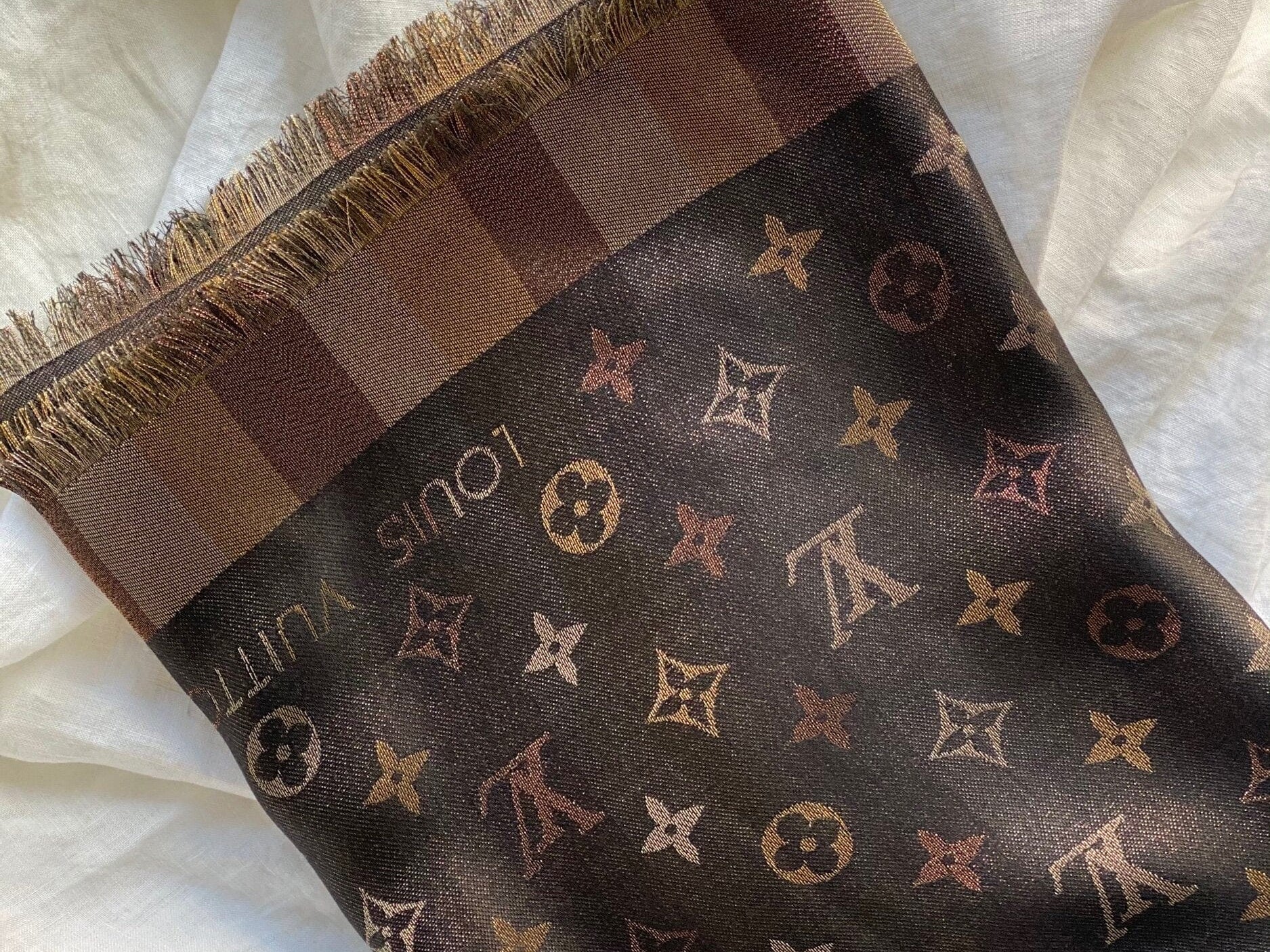 Louis Vuitton Shawl SO SHINE MONOGRAM SHAWL BLACK (M71548) -Knockoff
