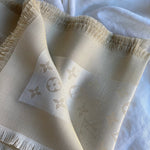 Louis Vuitton Shawl White Monogram Shine Shawl White (M74026) -Knockoff
