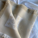 Louis Vuitton Shawl White Monogram Shine Shawl White (M74026) -Knockoff
