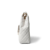 Top Replica
23C White Caviar Quilted Medium/Large Hobo Bag Aged Gold Hardware -Knockoff
