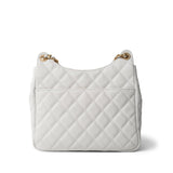 Top Replica
23C White Caviar Quilted Medium/Large Hobo Bag Aged Gold Hardware -Knockoff
