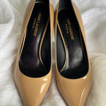 SAINT LAURENT Pumps Brown SAINT LAURENT Patent Classic Paris 105 Escarpin Pumps 38 Nude -Knockoff
