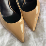 SAINT LAURENT Pumps Brown SAINT LAURENT Patent Classic Paris 105 Escarpin Pumps 38 Nude -Knockoff
