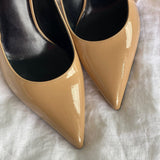 SAINT LAURENT Pumps Brown SAINT LAURENT Patent Classic Paris 105 Escarpin Pumps 38 Nude -Knockoff
