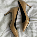 SAINT LAURENT Pumps Brown SAINT LAURENT Patent Classic Paris 105 Escarpin Pumps 38 Nude -Knockoff
