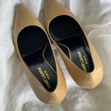 SAINT LAURENT Pumps Brown SAINT LAURENT Patent Classic Paris 105 Escarpin Pumps 38 Nude -Knockoff
