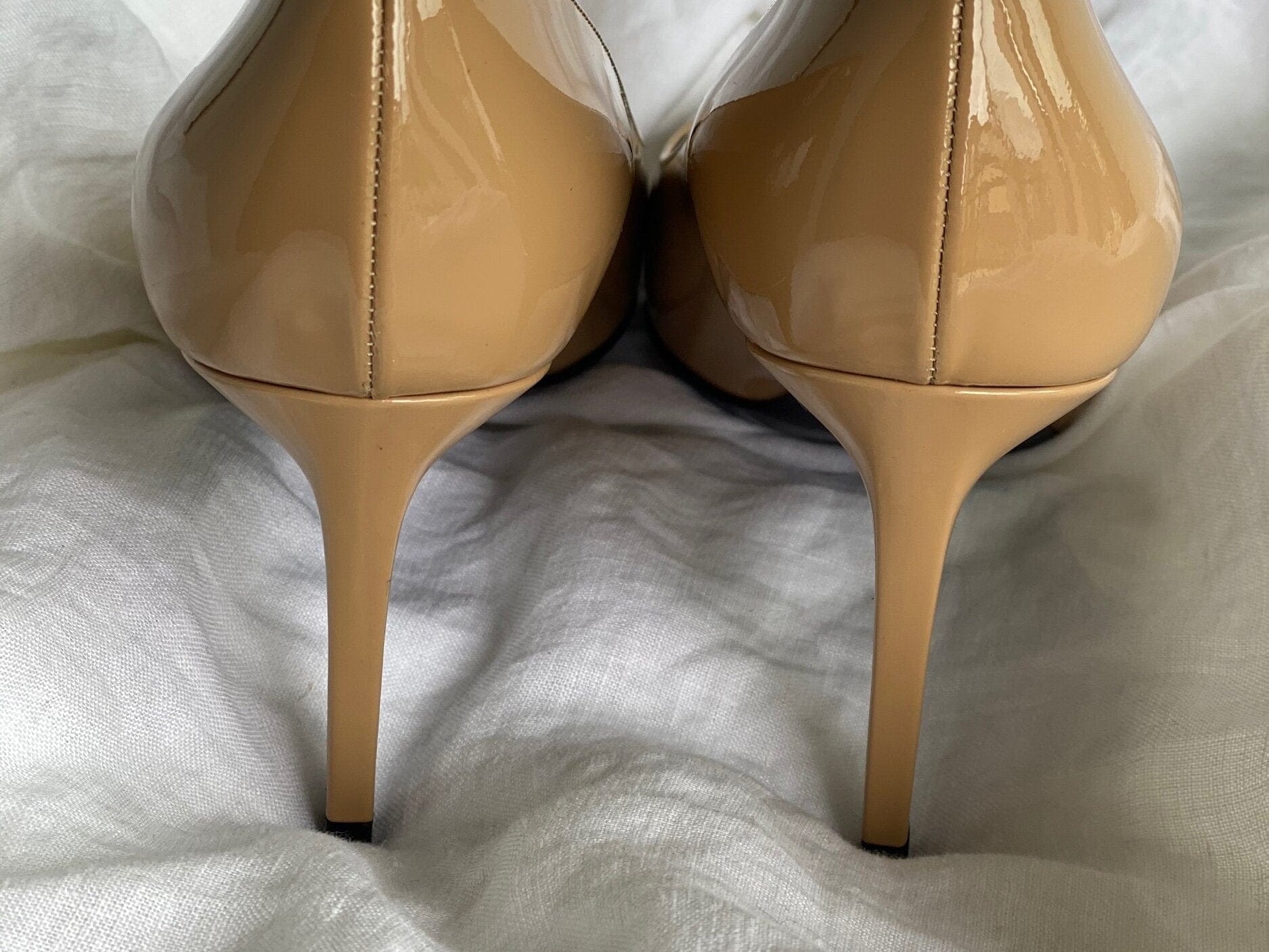 SAINT LAURENT Pumps Brown SAINT LAURENT Patent Classic Paris 105 Escarpin Pumps 38 Nude -Knockoff
