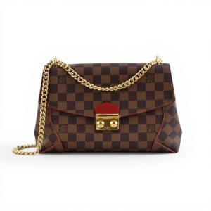 Louis Vuitton Damier Ebene Caissa Clutch Chain Bag
