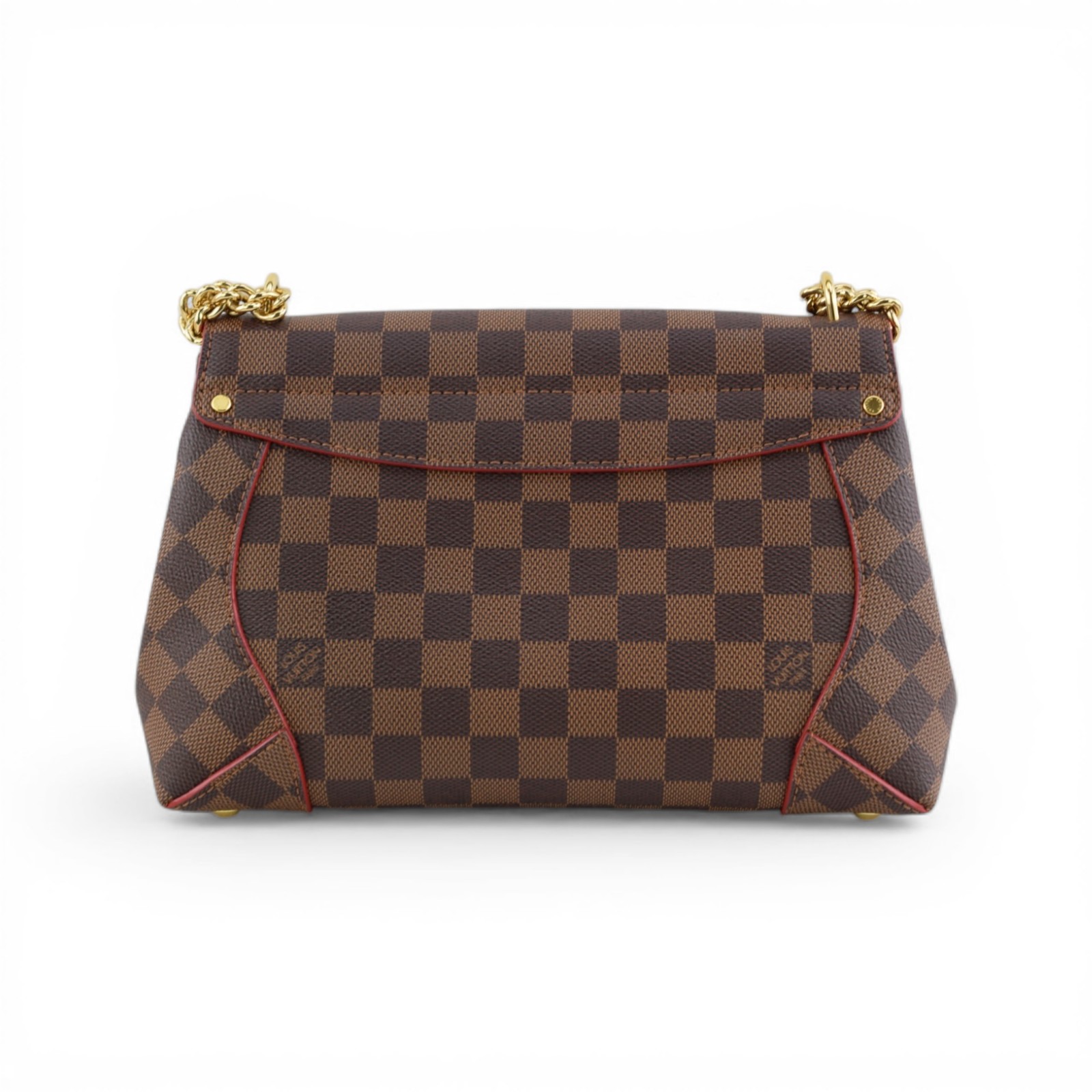 Louis Vuitton Damier Ebene Caissa Clutch Chain Bag