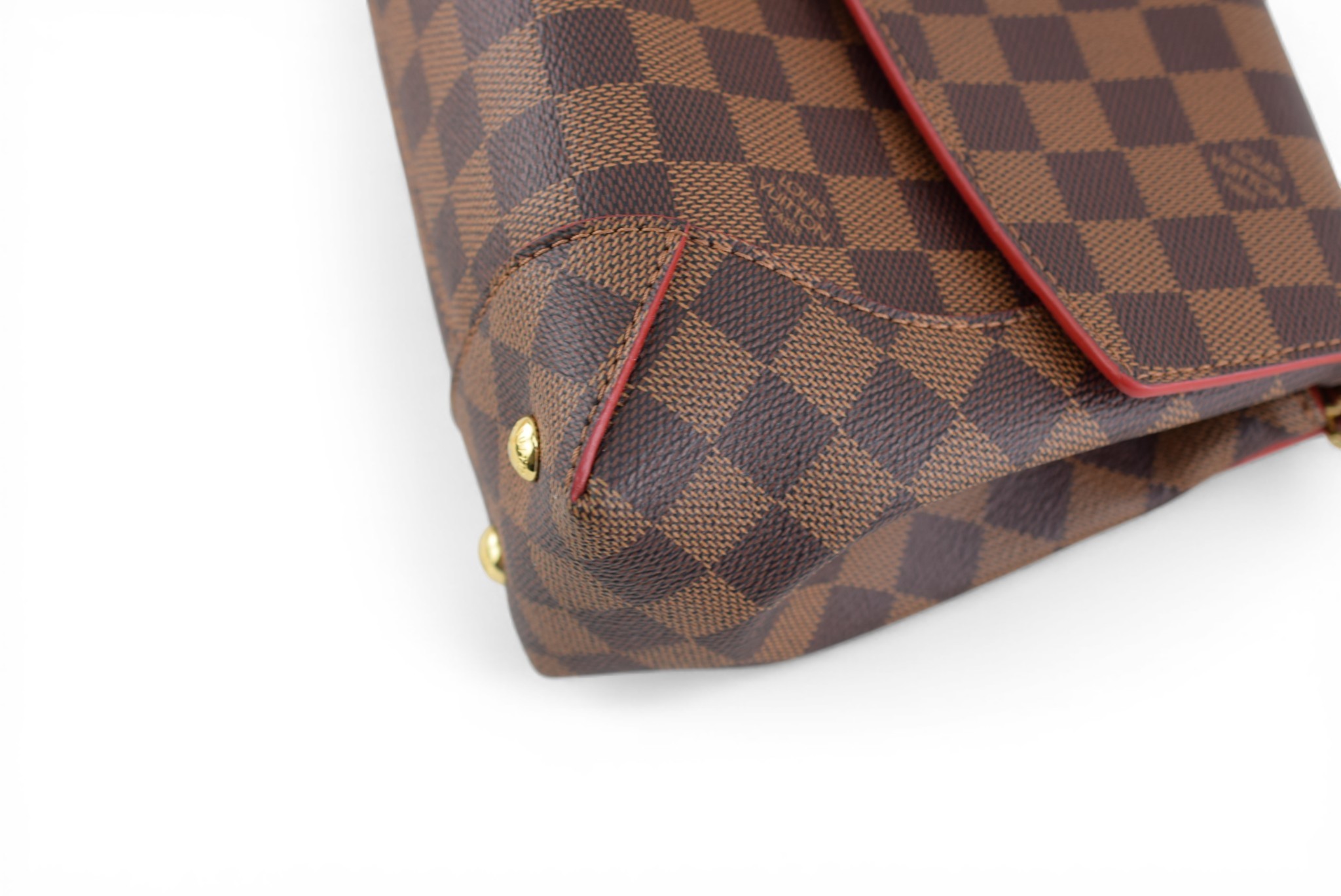Louis Vuitton Damier Ebene Caissa Clutch Chain Bag