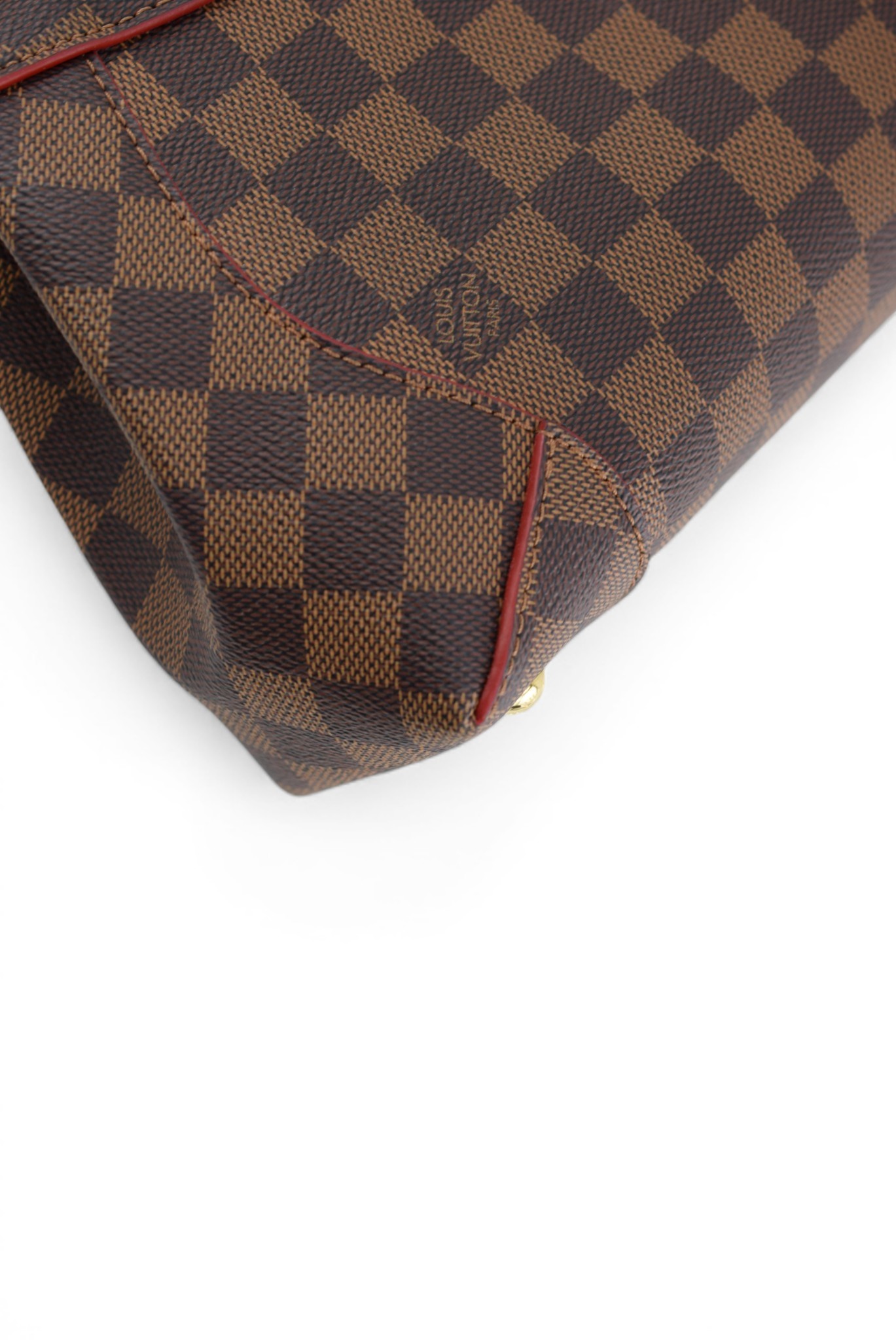 Louis Vuitton Damier Ebene Caissa Clutch Chain Bag