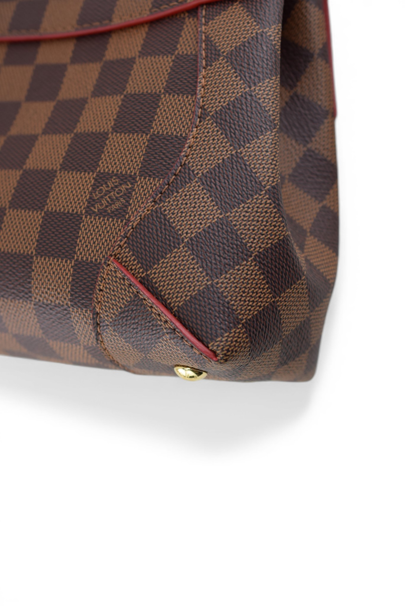 Louis Vuitton Damier Ebene Caissa Clutch Chain Bag