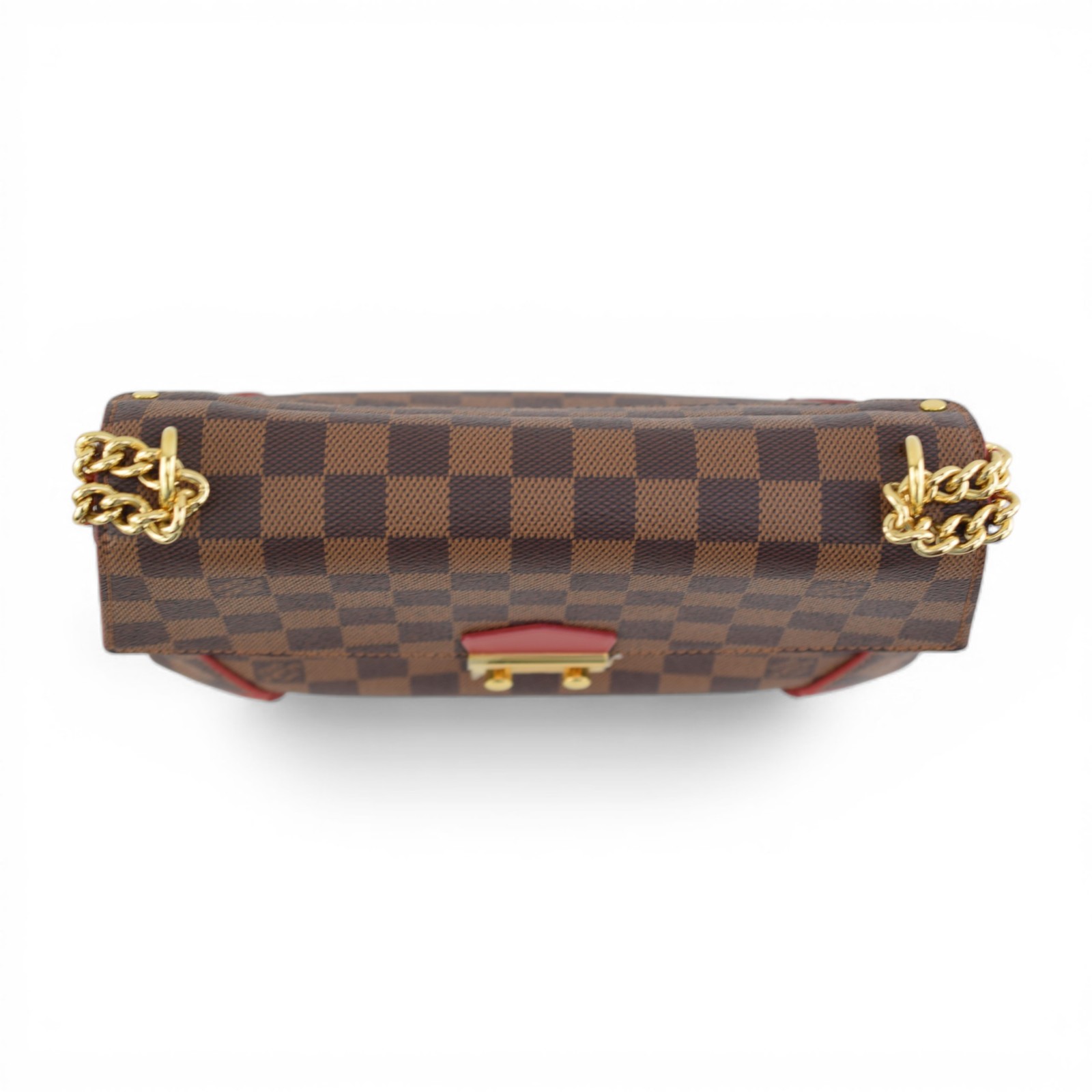 Louis Vuitton Damier Ebene Caissa Clutch Chain Bag