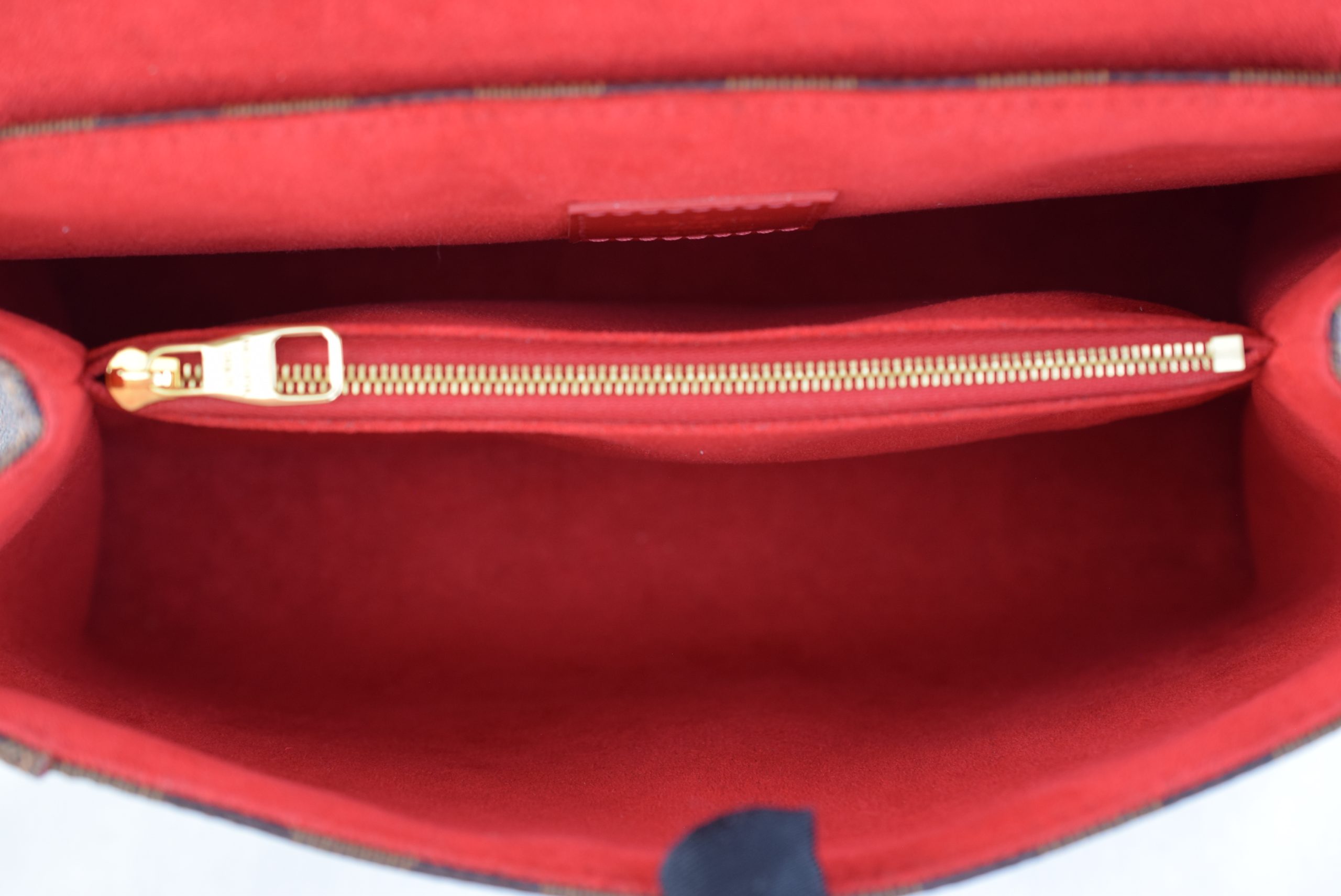 Louis Vuitton Damier Ebene Caissa Clutch Chain Bag