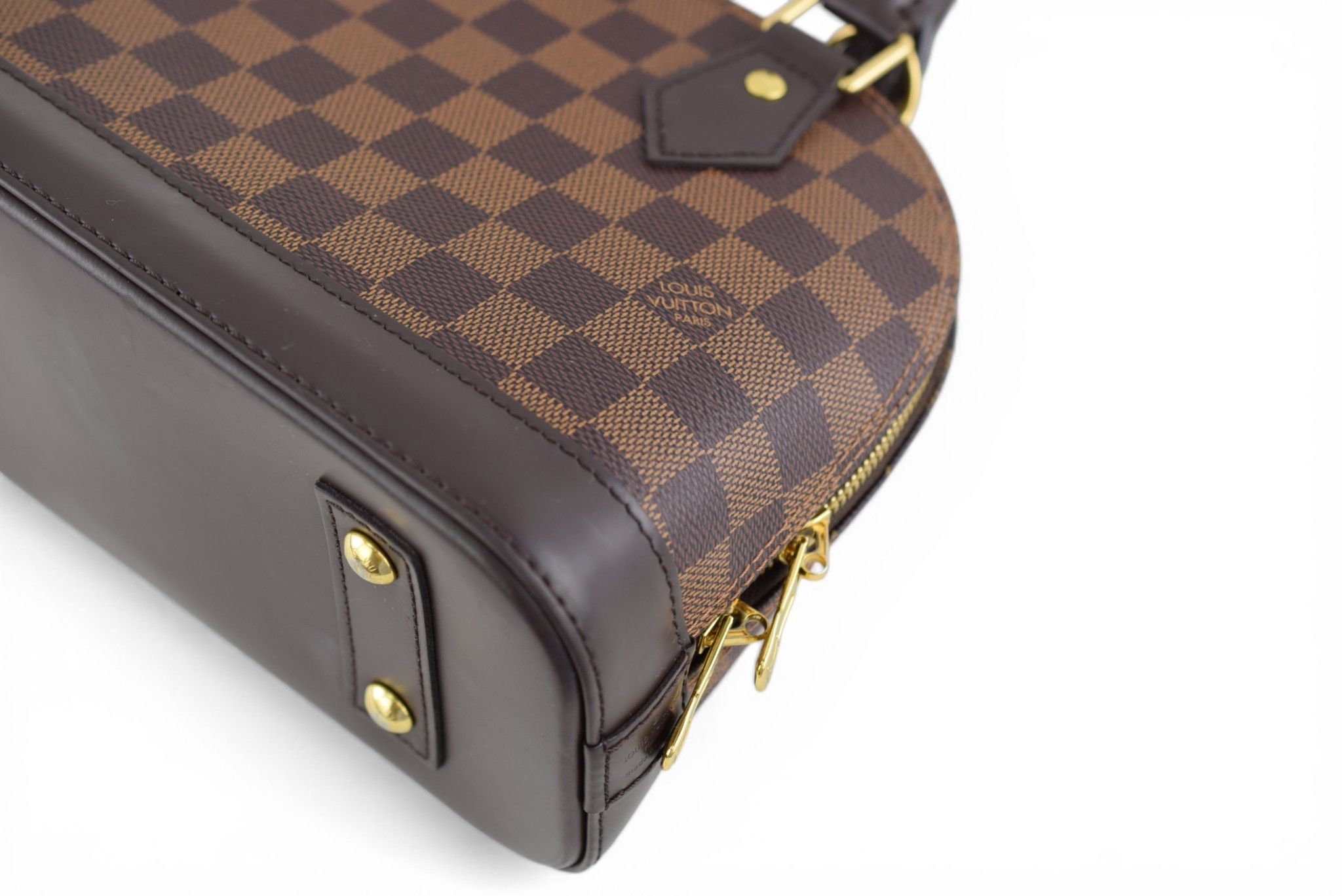 Louis Vuitton Alma BB Damier Ebene Shoulder Bag
