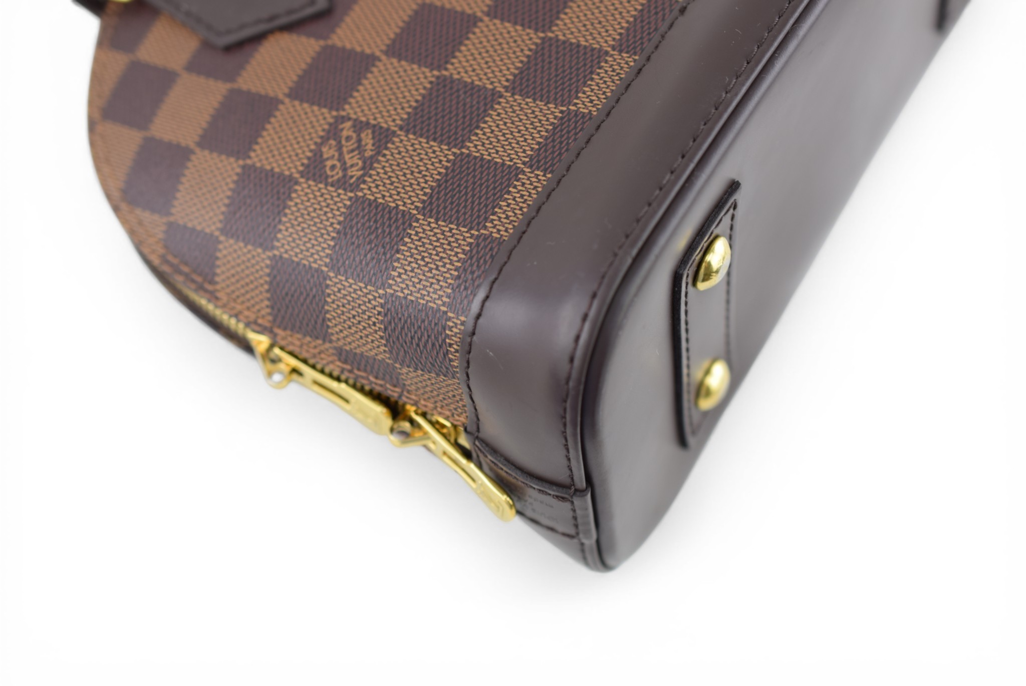 Louis Vuitton Alma BB Damier Ebene Shoulder Bag