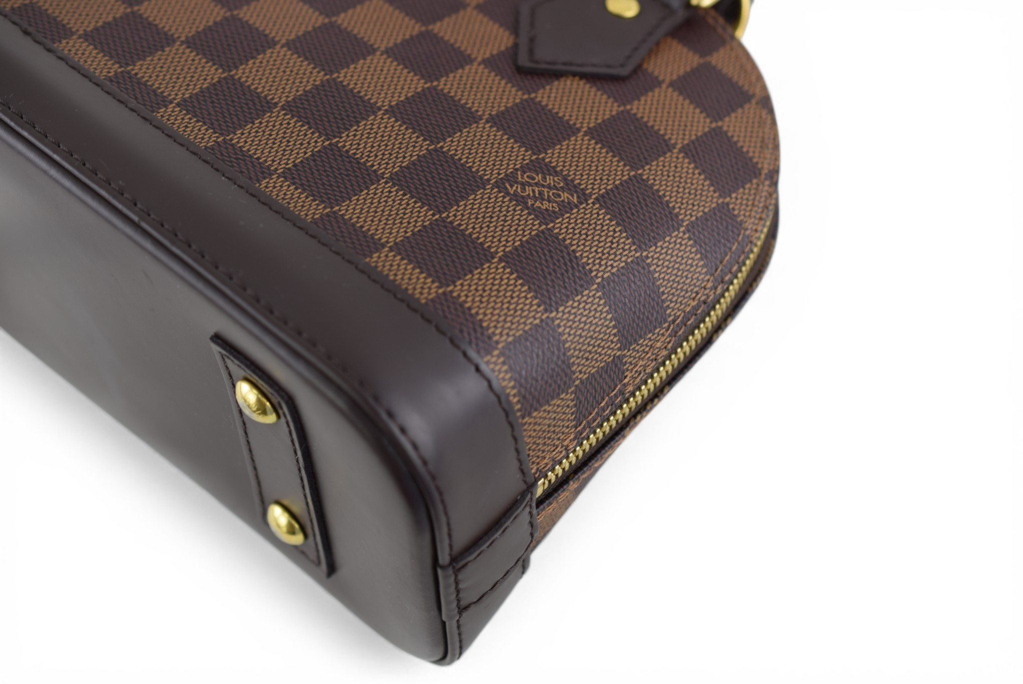 Louis Vuitton Alma BB Damier Ebene Shoulder Bag