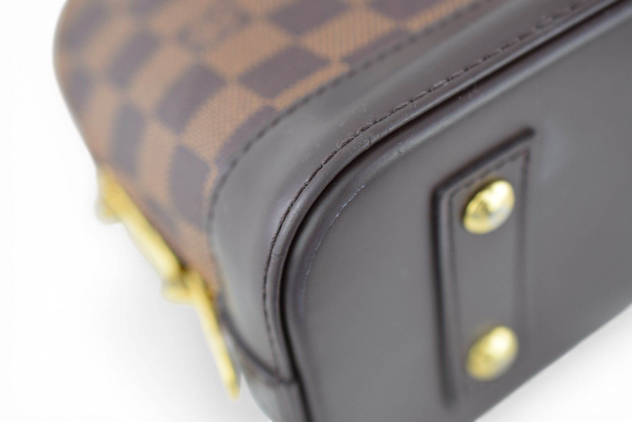 Louis Vuitton Alma BB Damier Ebene Shoulder Bag