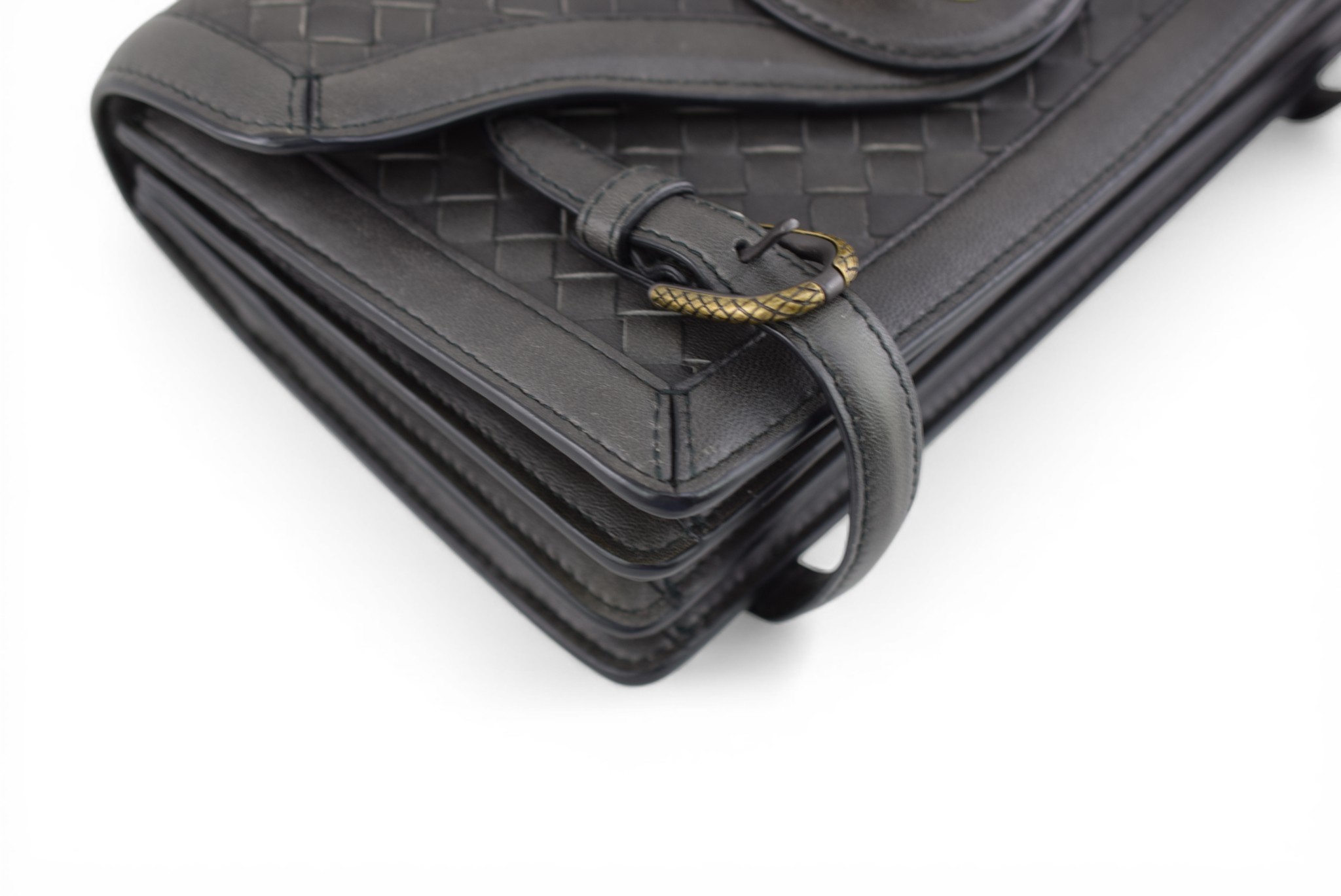 Bottega Veneta Intrecciato Leather City Knot Shoulder Bag