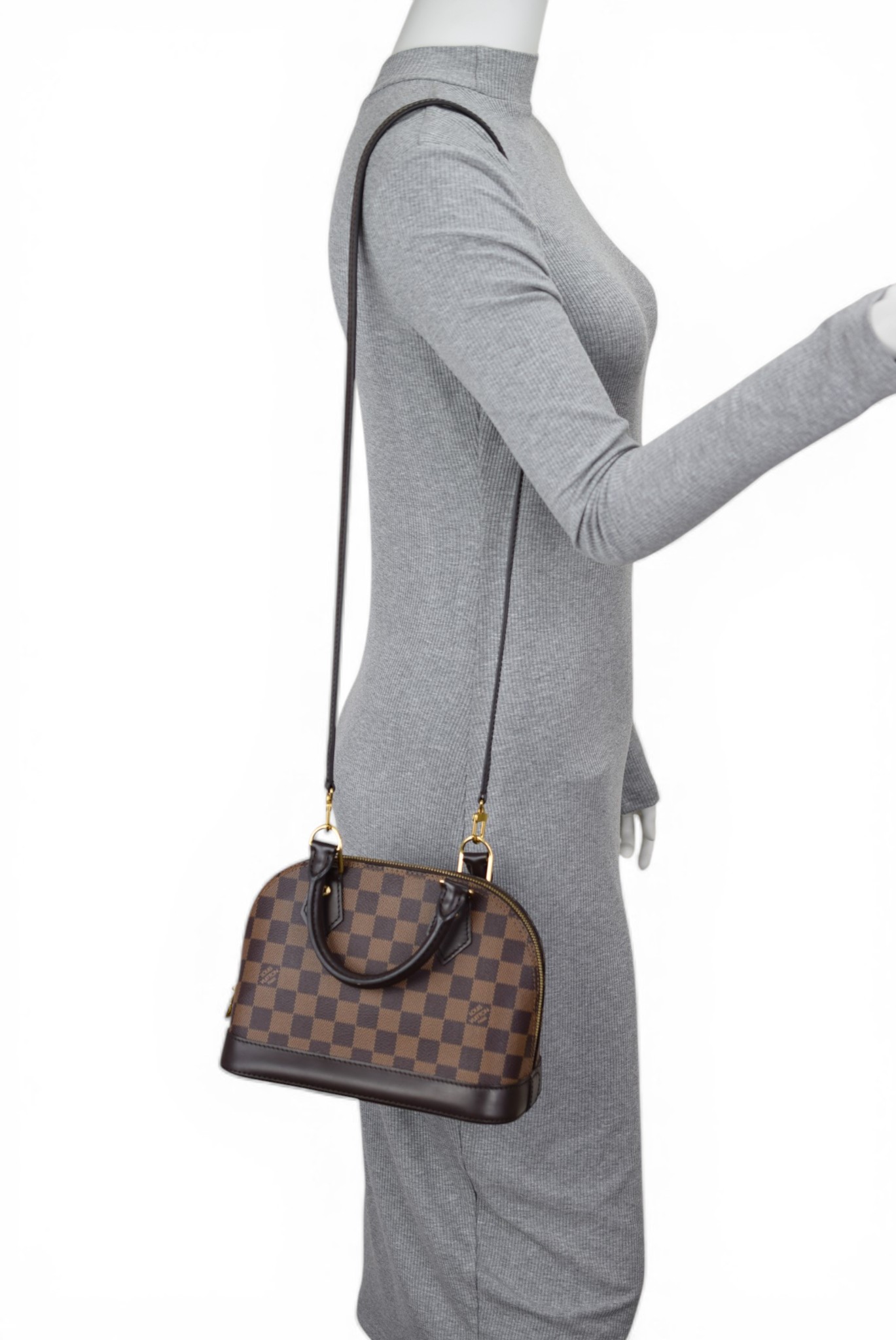 Louis Vuitton Alma BB Damier Ebene Shoulder Bag