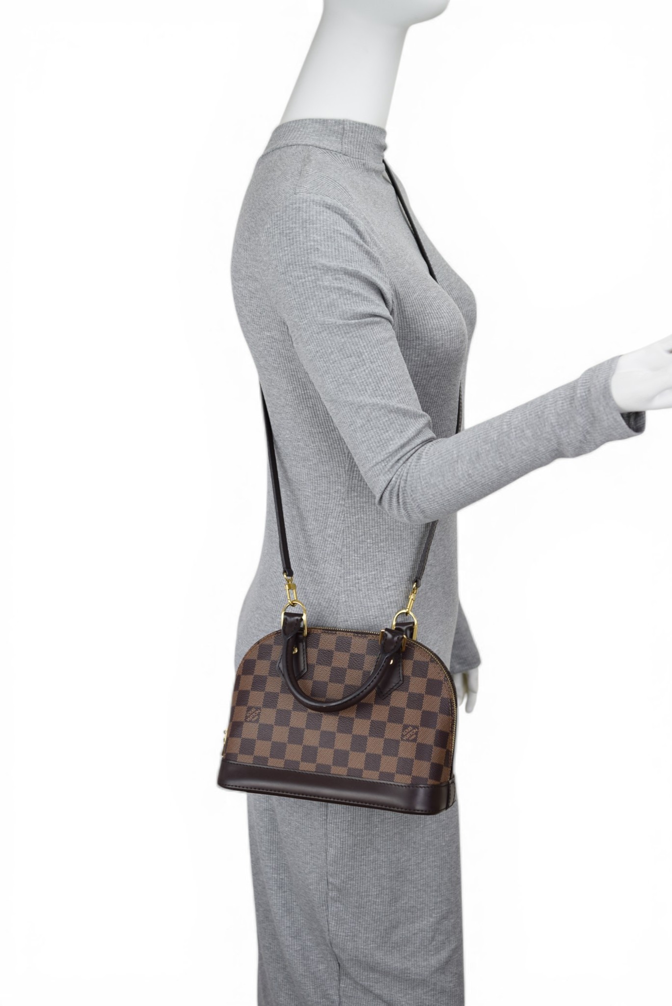 Louis Vuitton Alma BB Damier Ebene Shoulder Bag